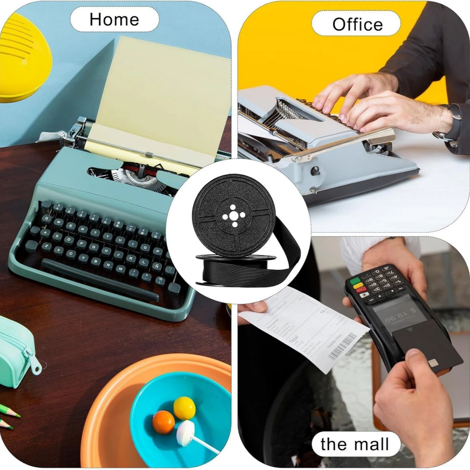 2 rolos de fita universal para - Typewriter Ribbon Roll avaliação e preço